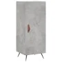 Aparador de madera contrachapada gris hormigón 34,5x34x180 cm de vidaXL, Aparadores - Ref: Foro24-3198765, Precio: 96,74 €, D...