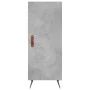 Aparador de madera contrachapada gris hormigón 34,5x34x180 cm de vidaXL, Aparadores - Ref: Foro24-3198765, Precio: 96,74 €, D...