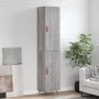 Aparador alto madera contrachapada gris Sonoma 34,5x34x180 cm de vidaXL, Aparadores - Ref: Foro24-3198767, Precio: 105,20 €, ...