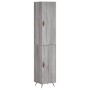 Aparador alto madera contrachapada gris Sonoma 34,5x34x180 cm de vidaXL, Aparadores - Ref: Foro24-3198767, Precio: 105,20 €, ...