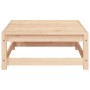 Taburetes de jardín con cojines madera maciza de pino