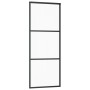 Schiebetür aus ESG-Glas und schwarzem Aluminium, 76 x 205 cm von vidaXL, Türen - Ref: Foro24-151008, Preis: 160,08 €, Rabatt: %