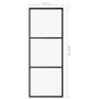 Puerta corredera ESG vidrio y aluminio negra 76x205 cm de vidaXL, Puertas - Ref: Foro24-151008, Precio: 164,11 €, Descuento: %
