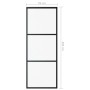 Schiebetür aus ESG-Glas und schwarzem Aluminium, 76 x 205 cm von vidaXL, Türen - Ref: Foro24-151008, Preis: 160,08 €, Rabatt: %