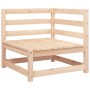Muebles de jardín 2 piezas con cojines madera maciza de pino