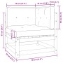 Muebles de jardín 2 piezas con cojines madera maciza de pino