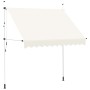 Toldo retráctil de operación manual 250 cm crema