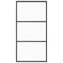 Schiebetür aus ESG-Glas und schwarzem Aluminium, 102 x 205 cm von vidaXL, Türen - Ref: Foro24-151010, Preis: 234,45 €, Rabatt: %
