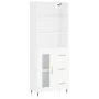 Hohes Sideboard Sperrholz weiß 69,5x34x180 cm von vidaXL, Sideboards - Ref: Foro24-3189485, Preis: 146,97 €, Rabatt: %