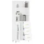 Hohes Sideboard Sperrholz weiß 69,5x34x180 cm von vidaXL, Sideboards - Ref: Foro24-3189485, Preis: 146,97 €, Rabatt: %