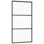 Schiebetür aus ESG-Glas und schwarzem Aluminium, 102 x 205 cm von vidaXL, Türen - Ref: Foro24-151010, Preis: 234,45 €, Rabatt: %