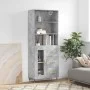 Aparador alto madera contrachapada gris hormigón 69,5x34x180 cm von vidaXL, Sideboards - Ref: Foro24-3189489, Preis: 143,63 €...
