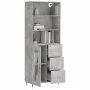 Aparador alto madera contrachapada gris hormigón 69,5x34x180 cm von vidaXL, Sideboards - Ref: Foro24-3189489, Preis: 143,63 €...