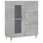 Aparador alto madera contrachapada gris hormigón 69,5x34x180 cm von vidaXL, Sideboards - Ref: Foro24-3189489, Preis: 143,63 €...