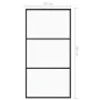 Schiebetür aus ESG-Glas und schwarzem Aluminium, 102 x 205 cm von vidaXL, Türen - Ref: Foro24-151010, Preis: 234,45 €, Rabatt: %