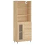 High oak-colored plywood sideboard 69.5x34x180 cm by vidaXL, Sideboards - Ref: Foro24-3189488, Price: 151,44 €, Discount: %