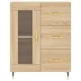 High oak-colored plywood sideboard 69.5x34x180 cm by vidaXL, Sideboards - Ref: Foro24-3189488, Price: 151,44 €, Discount: %