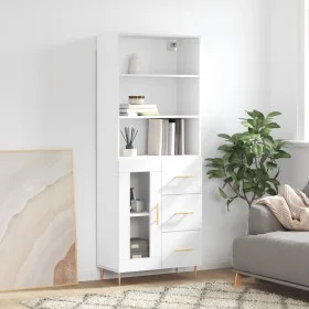 Tall white plywood sideboard 69.5x34x180 cm by vidaXL, Sideboards - Ref: Foro24-3189493, Price: 148,19 €, Discount: %