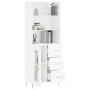 Hohes Sideboard Sperrholz weiß 69,5x34x180 cm von vidaXL, Sideboards - Ref: Foro24-3189493, Preis: 149,42 €, Rabatt: %
