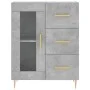 Concrete gray plywood tall sideboard 69.5x34x180 cm by vidaXL, Sideboards - Ref: Foro24-3189497, Price: 142,57 €, Discount: %