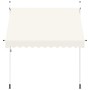 Toldo retráctil de operación manual 250 cm crema