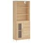 Aparador alto madera contrachapada color roble 69,5x34x180 cm de vidaXL, Aparadores - Ref: Foro24-3189496, Precio: 165,50 €, ...