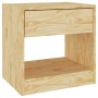 Mesitas de noche 2 uds madera maciza de pino 40x31x40 cm