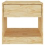 Mesitas de noche 2 uds madera maciza de pino 40x31x40 cm