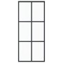 Schiebetür aus ESG-Glas und schwarzem Aluminium, 90 x 205 cm von vidaXL, Türen - Ref: Foro24-151012, Preis: 163,82 €, Rabatt: %