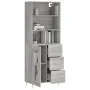 Hohes Sideboard aus sonomagrauem Sperrholz, 69,5 x 34 x 180 cm von vidaXL, Sideboards - Ref: Foro24-3189499, Preis: 148,07 €,...