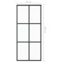 ESG glass and black aluminum sliding door 90x205 cm by vidaXL, Doors - Ref: Foro24-151012, Price: 175,70 €, Discount: %