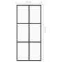 Schiebetür aus ESG-Glas und schwarzem Aluminium, 90 x 205 cm von vidaXL, Türen - Ref: Foro24-151012, Preis: 163,82 €, Rabatt: %