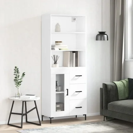 Hohes Sideboard Sperrholz weiß 69,5x34x180 cm von vidaXL, Sideboards - Ref: Foro24-3189509, Preis: 154,07 €, Rabatt: %