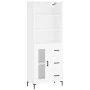 Hohes Sideboard Sperrholz weiß 69,5x34x180 cm von vidaXL, Sideboards - Ref: Foro24-3189509, Preis: 154,07 €, Rabatt: %