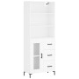 Hohes Sideboard Sperrholz weiß 69,5x34x180 cm von vidaXL, Sideboards - Ref: Foro24-3189509, Preis: 165,38 €, Rabatt: %