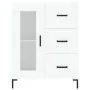 Aparador alto madera contrachapada blanco 69,5x34x180 cm de vidaXL, Aparadores - Ref: Foro24-3189509, Precio: 153,84 €, Descu...