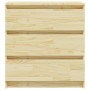 Mesita de noche madera maciza de pino 60x36x64 cm
