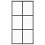 ESG Schiebetür Glas und schwarzes Aluminium 102x205 cm von vidaXL, Türen - Ref: Foro24-151013, Preis: 223,33 €, Rabatt: %