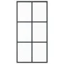 Puerta corredera ESG vidrio y aluminio negra 102x205 cm de vidaXL, Puertas - Ref: Foro24-151013, Precio: 233,92 €, Descuento: %