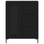 Aparador alto madera contrachapada negro 69,5x34x180 cm de vidaXL, Aparadores - Ref: Foro24-3189510, Precio: 163,73 €, Descue...
