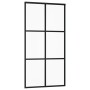 ESG Schiebetür Glas und schwarzes Aluminium 102x205 cm von vidaXL, Türen - Ref: Foro24-151013, Preis: 223,33 €, Rabatt: %