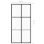 ESG Schiebetür Glas und schwarzes Aluminium 102x205 cm von vidaXL, Türen - Ref: Foro24-151013, Preis: 223,33 €, Rabatt: %