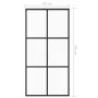 Puerta corredera ESG vidrio y aluminio negra 102x205 cm de vidaXL, Puertas - Ref: Foro24-151013, Precio: 233,92 €, Descuento: %
