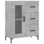 Aparador alto madera contrachapada gris hormigón 69,5x34x180 cm de vidaXL, Aparadores - Ref: Foro24-3189513, Precio: 146,10 €...