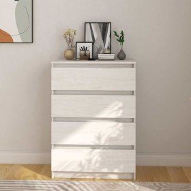 Armario auxiliar madera maciza de pino blanco 60x36x84 cm