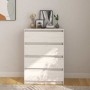 Armario auxiliar madera maciza de pino blanco 60x36x84 cm