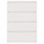Armario auxiliar madera maciza de pino blanco 60x36x84 cm