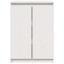 Aparador madera maciza de pino blanco 60x36x84 cm