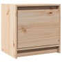 Mesita de noche madera maciza de pino 40x30,5x40 cm
