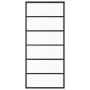 Schiebetür aus ESG-Glas und schwarzem Aluminium, 90 x 205 cm von vidaXL, Türen - Ref: Foro24-151015, Preis: 169,52 €, Rabatt: %